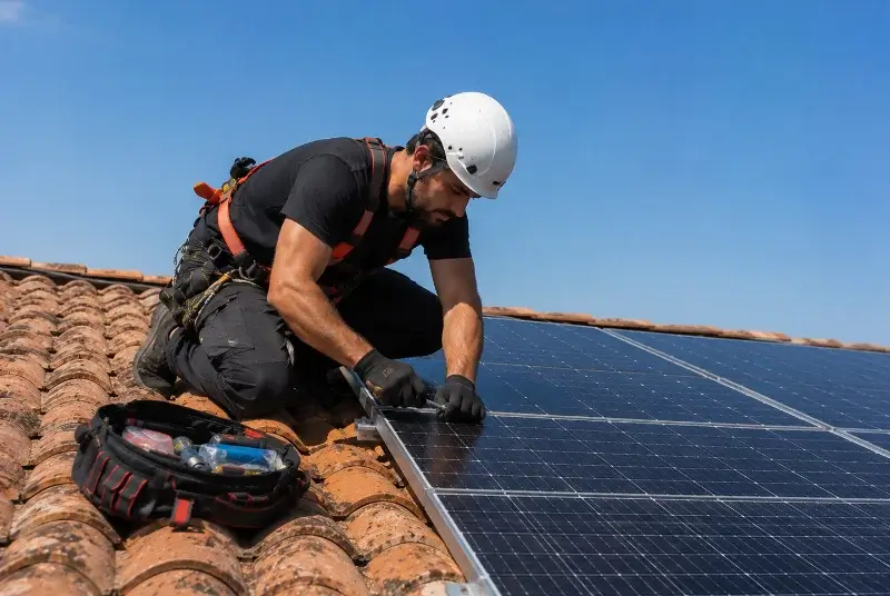 Maintenance et monitoring de panneaux solaires à Erquinghem-Lys